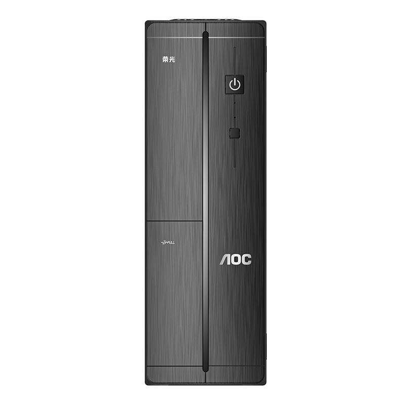 AOC 荣光910 迷你商用办公台式电脑主机(十代i5 10400 8G 512G SSD 三年上门 商务键鼠 )