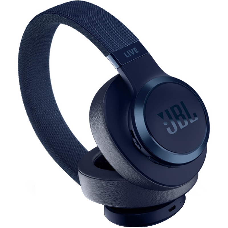 JBL LIVE 500BT 智能语音AI无线蓝牙耳机/耳麦 头戴式+运动耳机 有线耳机通话游戏耳机 蓝色