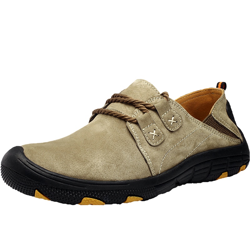 绛天  户外爬山徒步鞋男 山地运动旅游鞋 轻便抓地登山鞋 防滑软底 驴友林地野外爬山进藏探险鞋