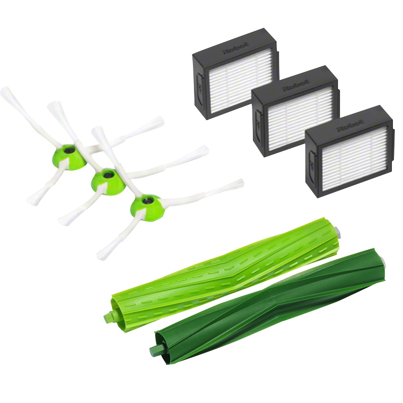 美国艾罗伯特扫地机原装配件套装 滤网(3个装)+ 边刷(2个装)+ 滚刷(1对)适用iRobot i7系