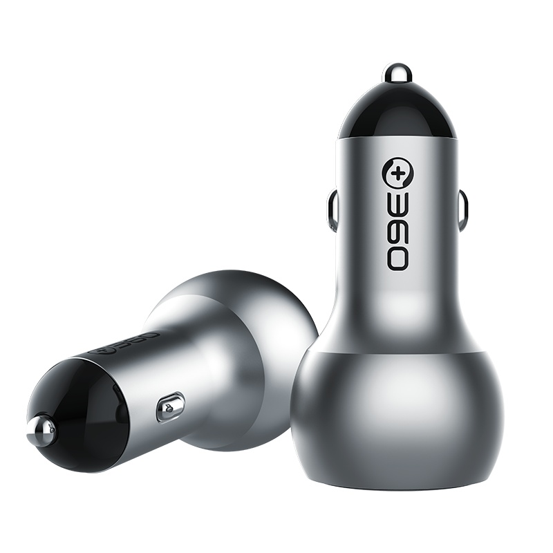 360车载充电器一拖二点烟器多功能转换插头大功率usb快充汽车用品C6