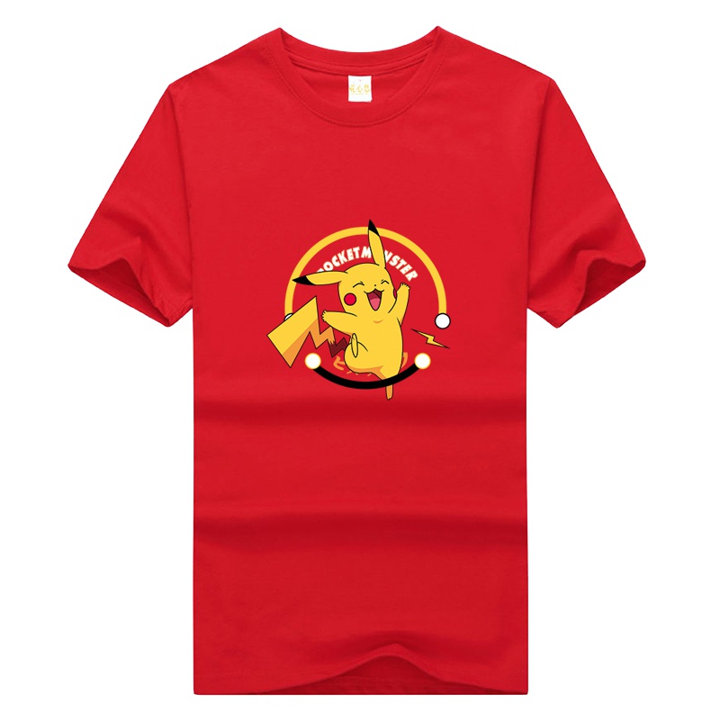 情侣装短袖皮卡丘联名潮2019新款夏装t恤牌韩版宽松T恤【210克重100%棉】