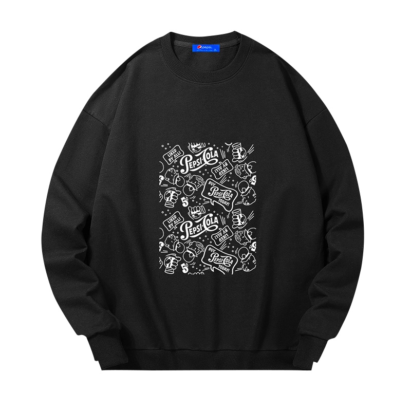 Pepsi/百事 男女同款休闲时尚潮流宽松卫衣BSW-2167加绒420克