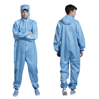 规格[白色/浅蓝色 L170/XL175/XXL180/XXXL185 尺码颜色备注]防静电服连体连帽无尘衣电子厂洁净服