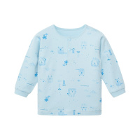 丽婴房儿童新生儿针织纯棉内衣2021年春季新款婴幼儿两粒扣上衣