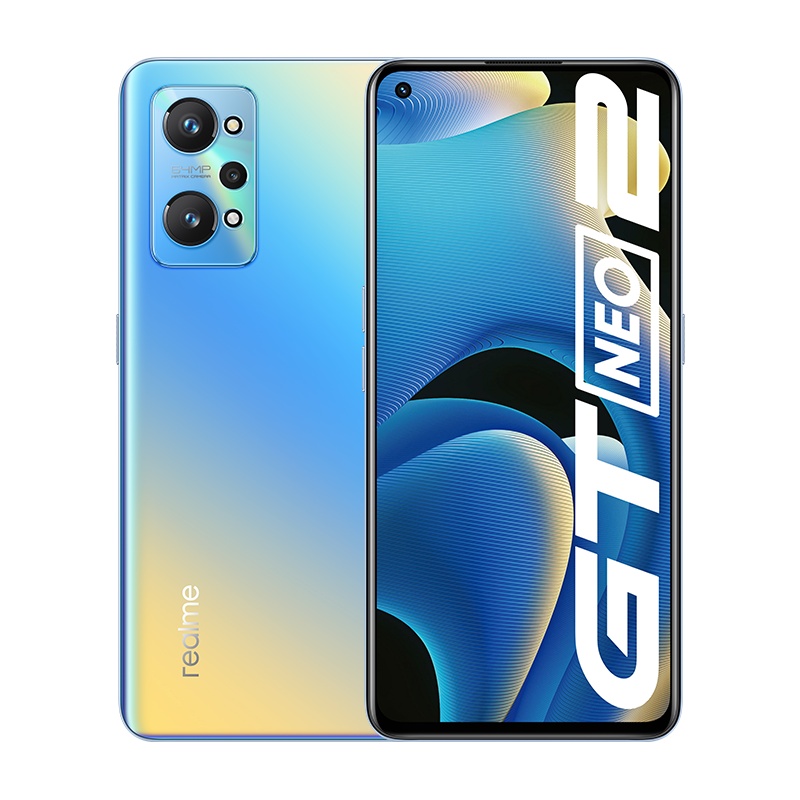 realme 真我GT Neo2 5G手机 12GB+256GB 苍蓝 骁龙870旗舰处理器 120Hz AMOLED E4旗舰屏 5000mAh超大电量 65W智慧闪充