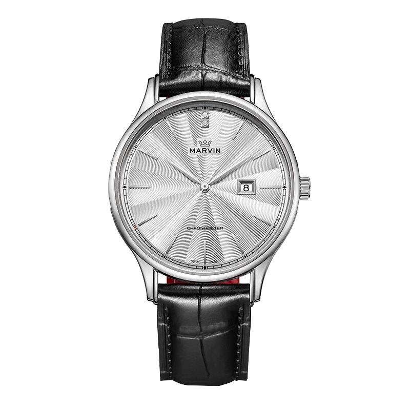 摩纹(MARVIN)瑞士手表莫尔顿系列真皮表带石英男士手表M026.13.21.74