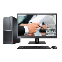 联想(lenovo)扬天M4979k 商用台式电脑 23英寸屏（Intel i5 7400 4GB 1TB 无光驱 W10H）个人家用商用学习办公分体机台式电脑