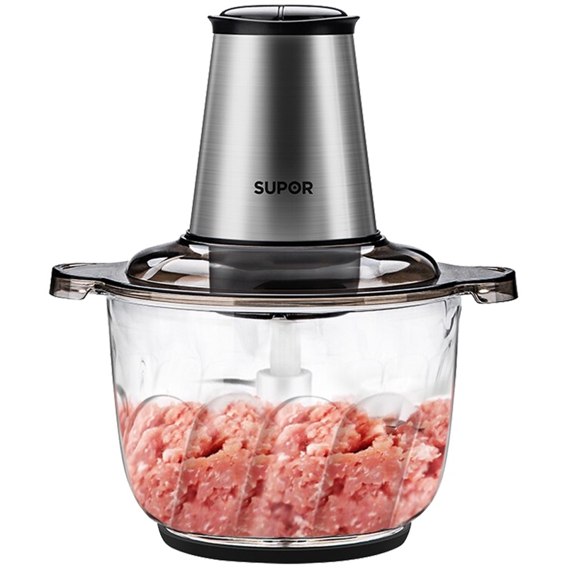 苏泊尔(SUPOR)绞肉机2.3L大容量家用不锈钢机电动小型多功能料理机搅拌搅碎机碎菜搅拌机 JR09