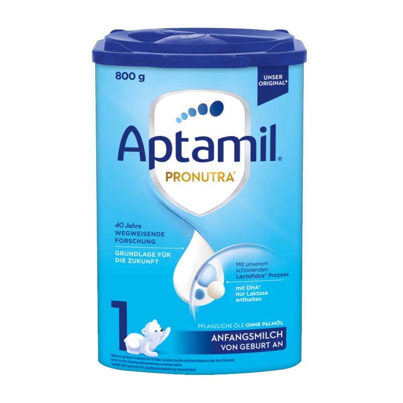 Aptamil 德国Aptamil 爱他美HMO升级 本土版 1段(0-6个月)800g/罐 婴幼儿配方奶粉