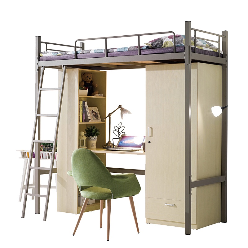 [田珍]床宿舍士兵营具单人床带柜双层上下铺高低床