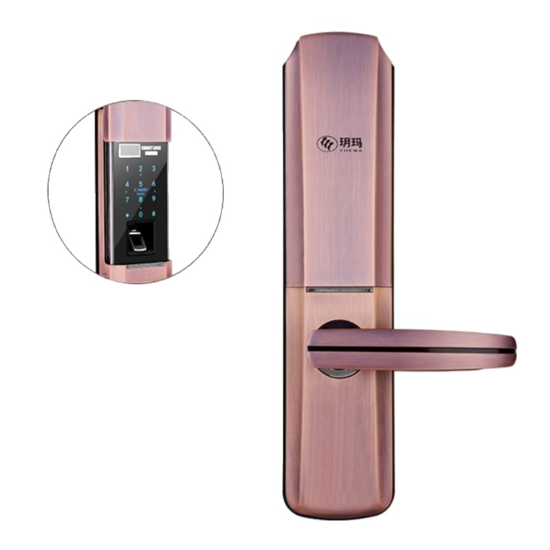 玥玛指纹锁智能锁密码锁电子锁感应卡磁卡锁防盗大锁木锁