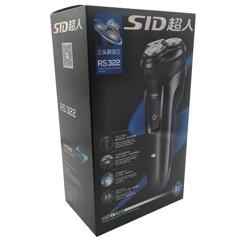 超人RS322充电式电动剃须刀