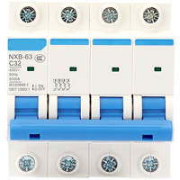 LBYZY NXB微型断路器 小型过载空气开关 NXB-63-4P 6A