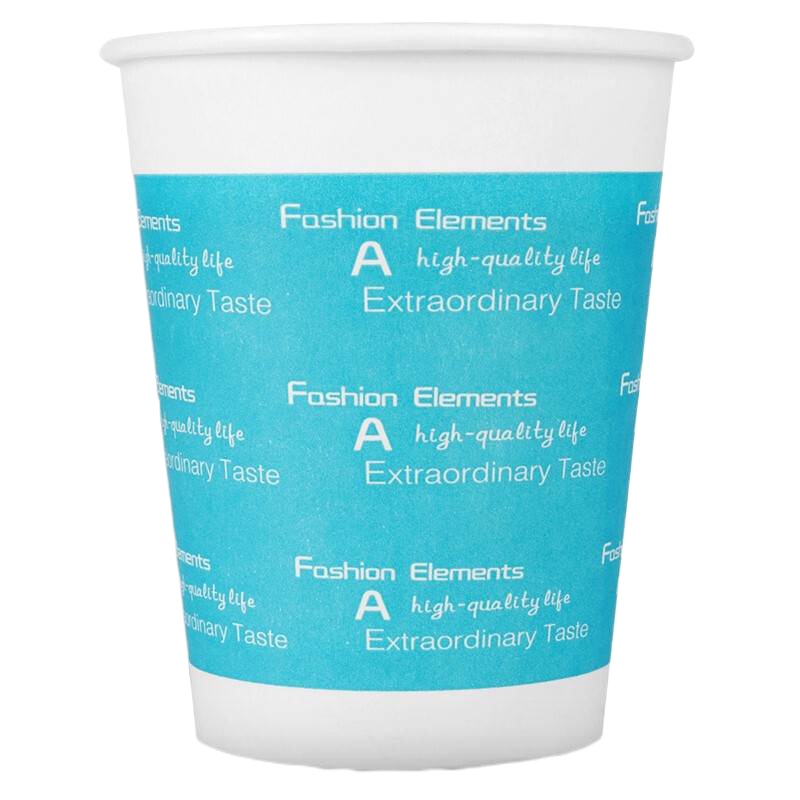 得力(deli) 9561 加厚一次性纸杯 250ml 蓝色 100只/袋