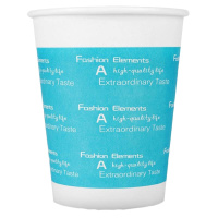 得力(deli) 9561 加厚一次性纸杯 250ml 蓝色 100只/袋