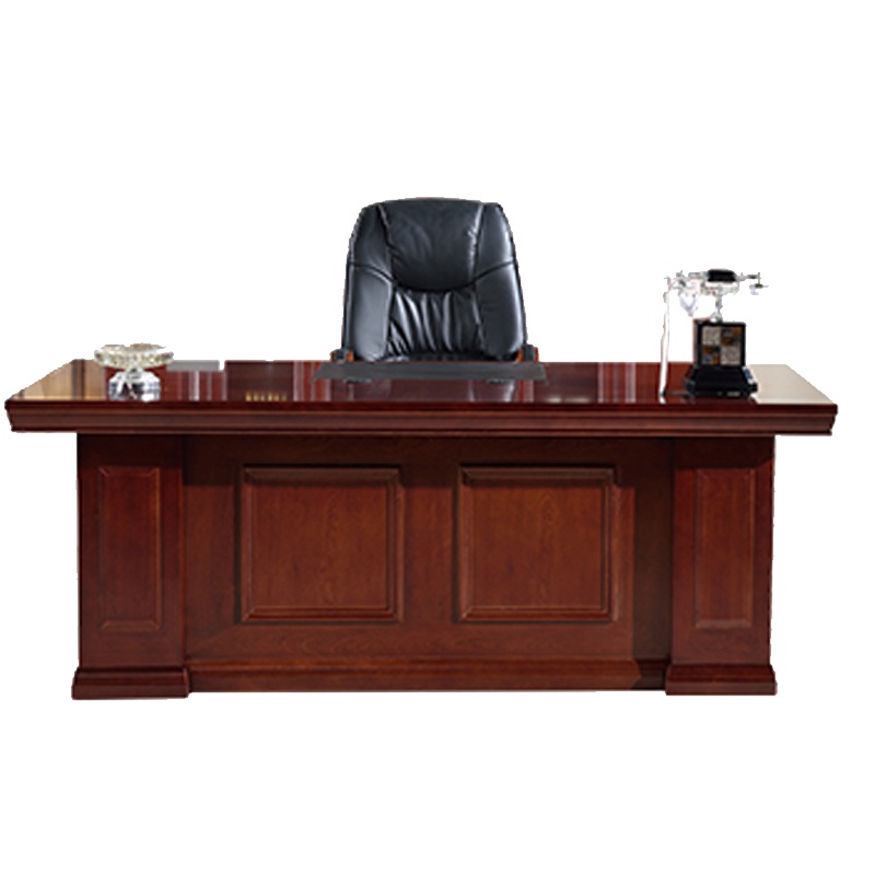 鑫金虎 办公家具老板桌总裁桌大班台办公桌油漆贴木皮经理桌主管桌