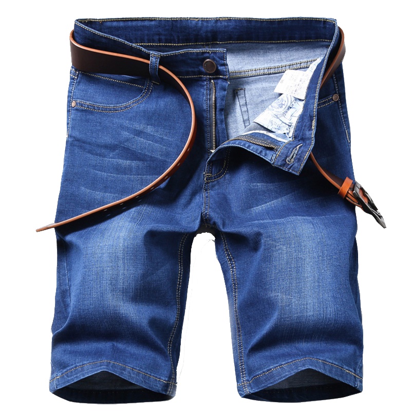 夏季新款弹力男士牛仔休闲运动沙滩马裤