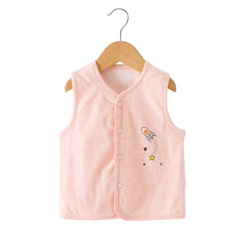 小马波迪婴儿春秋款纯棉马甲男童女童外穿防凉