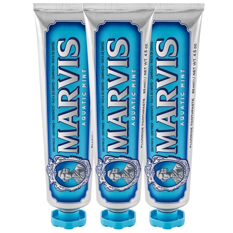 MARVIS玛尔仕海洋薄荷味牙膏(蓝色)85ml+85ml+85ml
