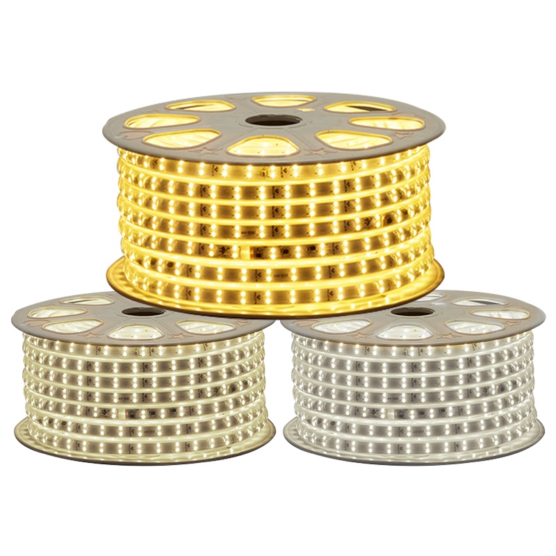 公牛led灯带暖白冷白灯带客厅卧室照明220v贴片柔性双排条灯光灯照明LED灯带防频闪灯条吊顶灯带 双排灯珠[1米价格]