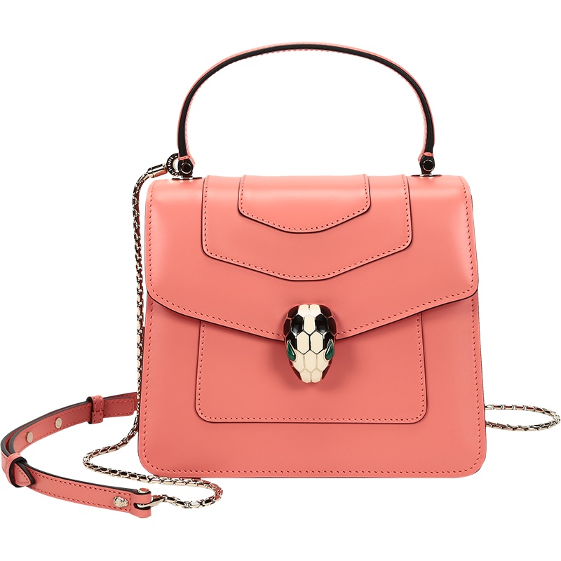 BVLGARI 宝格丽 女士SERPENTI FOREVER系列牛皮蛇头扣手提单肩斜挎包 288713