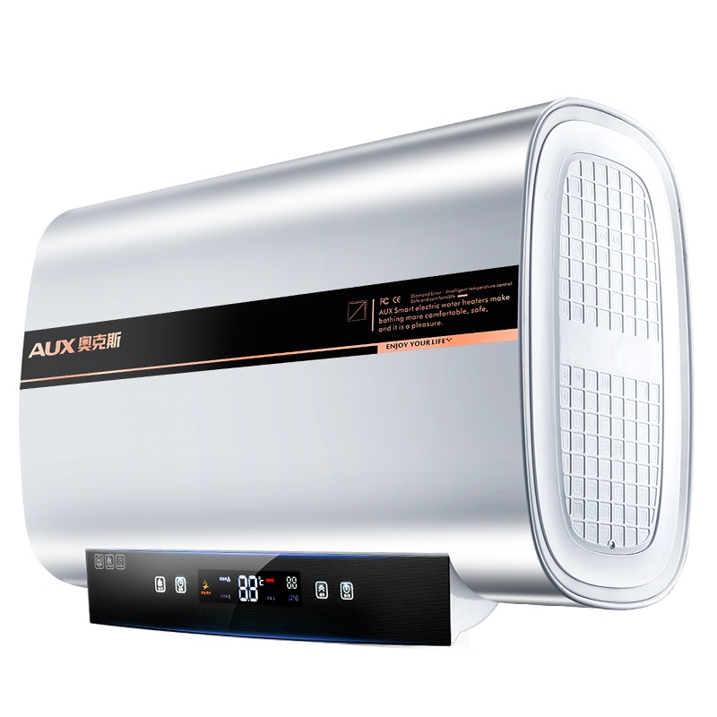 奥克斯(AUX)SMS-40DB01电热水器 40升储水式热水器家用速热扁桶双胆出水断电活水清洗2级能效3000W带安装