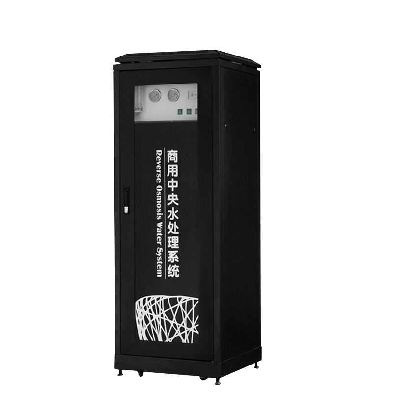 乐创 lecon400加仑中央净水系统反渗透纯净水设备 全自动一体化黑柜机净水设备 商用纯水机 LC-J-18284