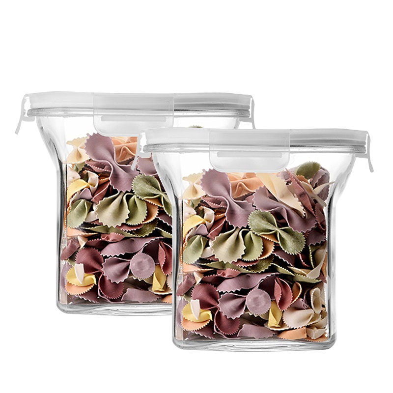 喜碧莫尔加厚玻璃密封保鲜收纳瓶储存罐 1100ml2只装