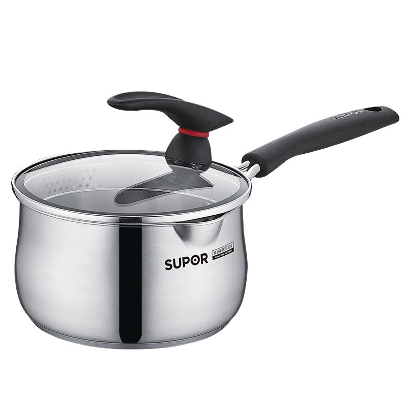 苏泊尔(SUPOR) 奶锅 ST14JA1 复底小奶锅304不锈钢 燃气电磁炉适用14cm口径