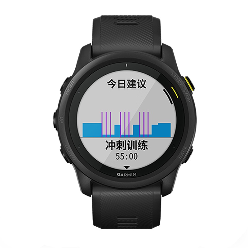 Garmin佳明Forerunner 745GPS智能跑步手表铁三游泳骑行支付血氧运动健康生活腕表 甜柚红