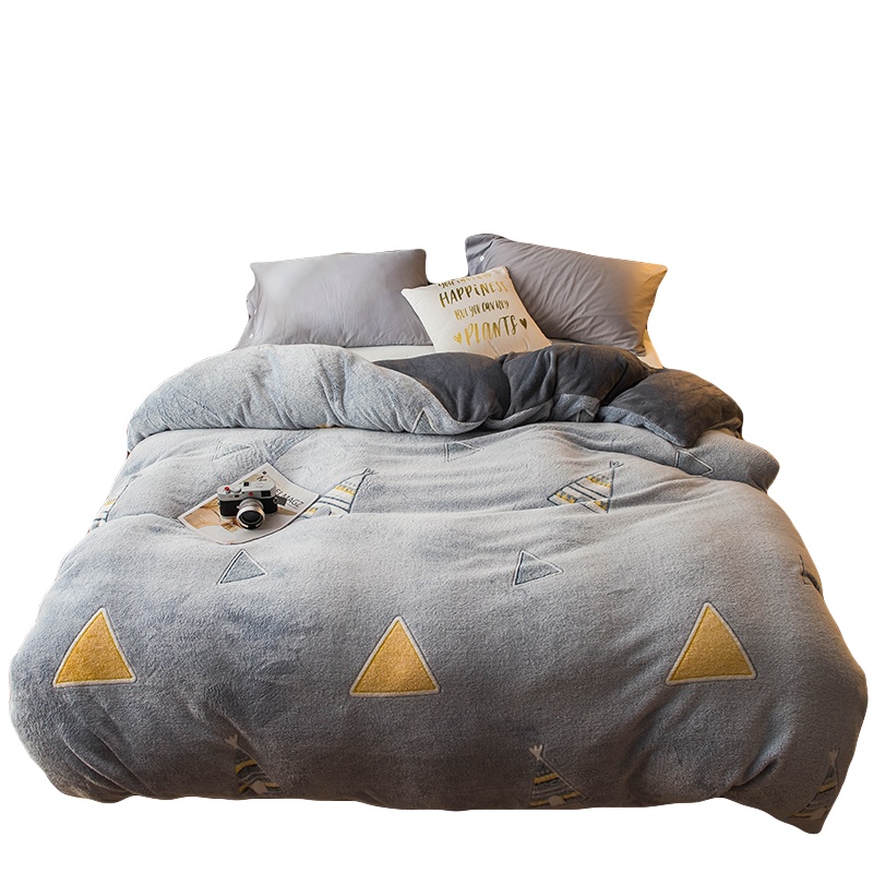 南极人(NanJiren)家纺 保暖加厚牛奶绒被套毛毯羊羔绒毯子绒被套毯儿童沙发盖毯