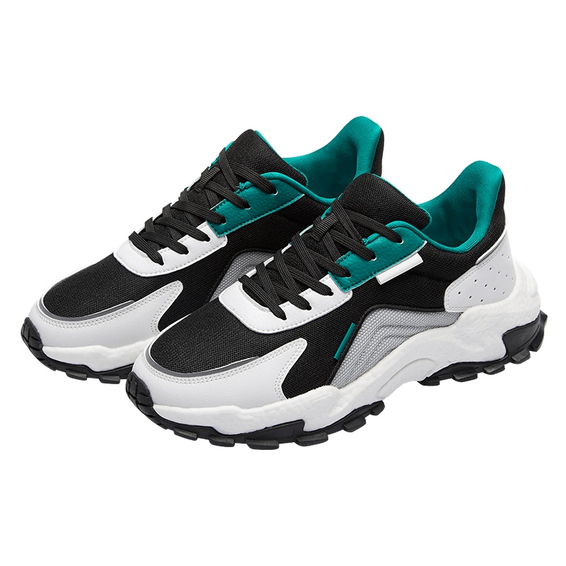 苏宁极物 爆米花复古老爹鞋 男鞋轻便减震休闲鞋 缓冲回弹透气跑步鞋