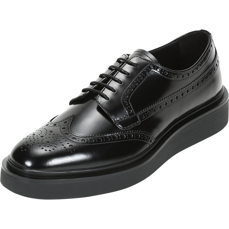 PRADA 普拉达 男士 皮革系带皮鞋 2EE350 P39