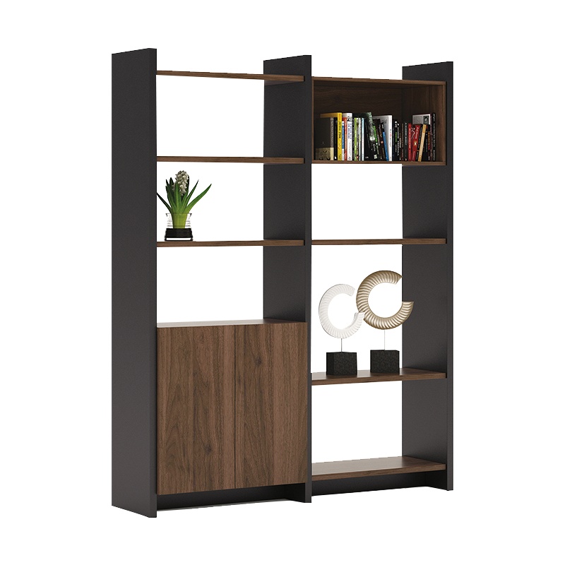 质凡置物架屏风隔断书架落地展示架简约储物柜