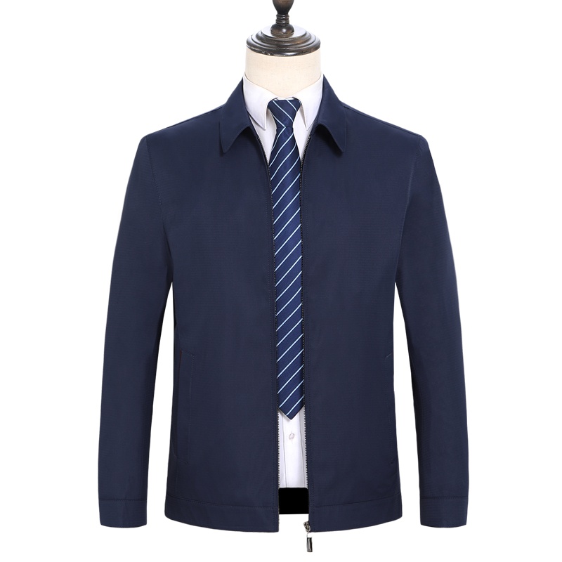 恒源祥男士夹克2020新款翻领男士夹克商务休闲中年爸爸装