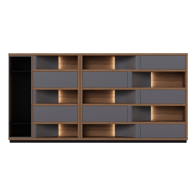 科朔 文件柜 资料柜 木质办公文件柜 书柜办公柜KS-08F4001