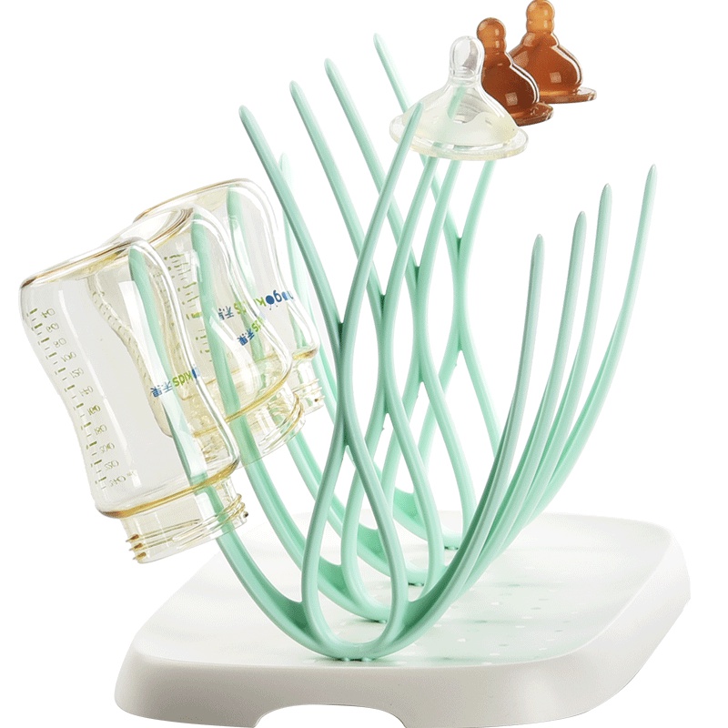 babycare奶瓶架 奶瓶晾干沥水架防尘晾奶瓶架子 奶瓶干燥架 3580