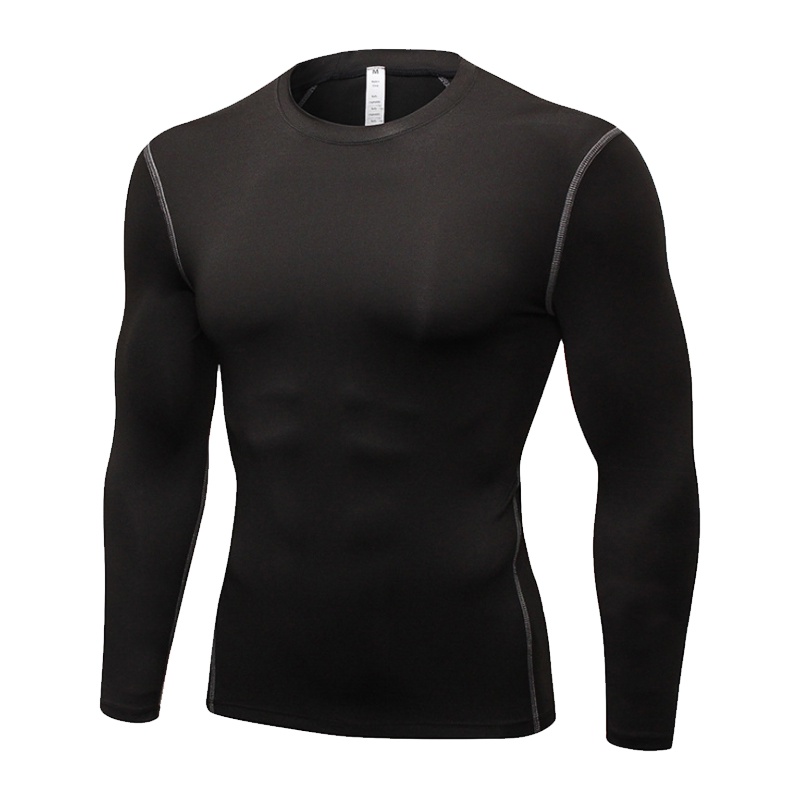 三极户外(Tripolar) TP8016 速干长袖衫男子紧身训练运动健身跑步长袖排汗速干衣长袖衫T恤