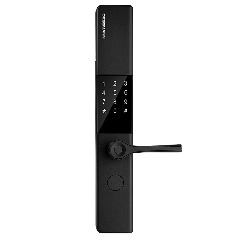 德施曼(DESSMANN)T91指纹密码锁防盗锁C级锁芯智能安防APP卡片钥匙开门ios;Android磨砂黑红古铜