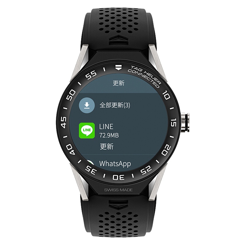 泰格豪雅(TAG Heuer)瑞士手表 智能腕表系列45毫米男表SBF8A8001.11FT6076