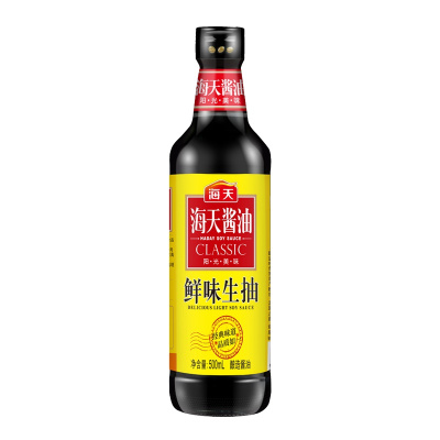 海天鲜味生抽500ml*2 鲜香味美 色泽清透