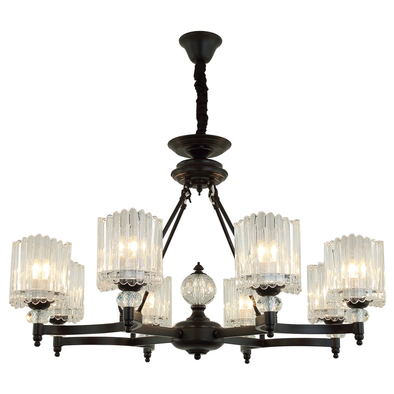 辛羽轻奢简约水晶吸顶灯主卧室灯书房儿童房家用轻奢客厅餐厅美式吊灯