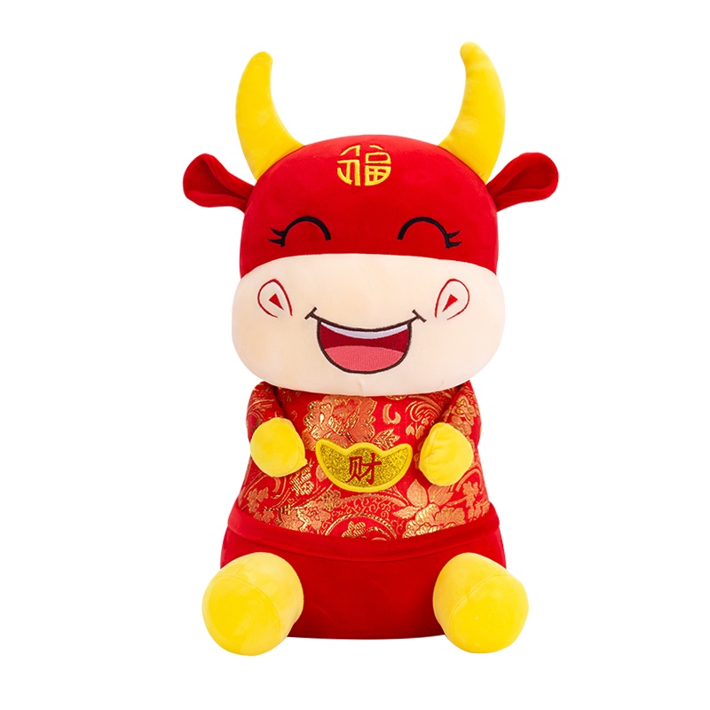 发财牛毛绒玩具30CM