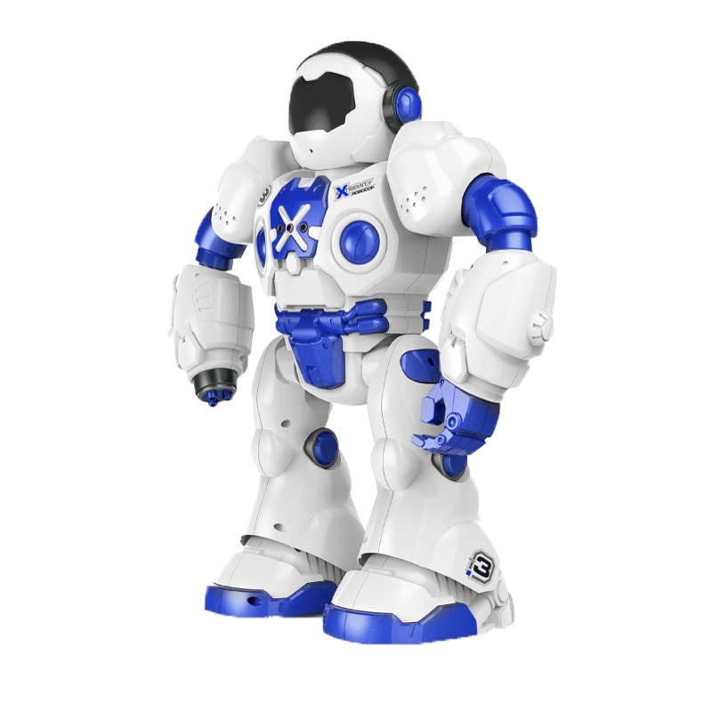 星域传奇 遥控智能编程机器人机械战警讲故事男女孩早教充电动儿童玩具礼物超大语音智能对话 可发射软弹