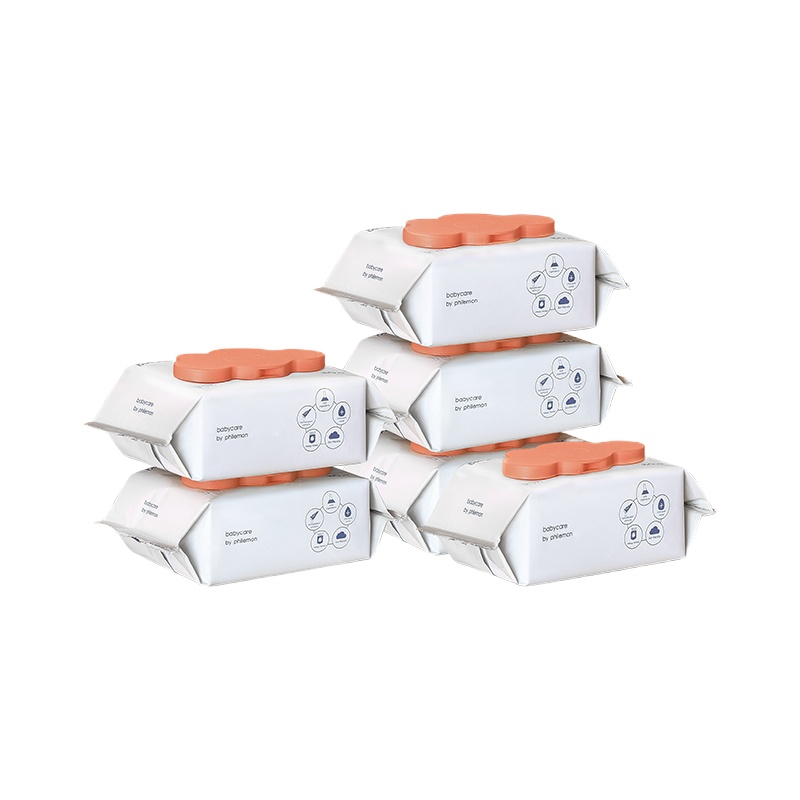 babycare婴儿湿巾成人可用加厚湿纸巾80抽带盖6包