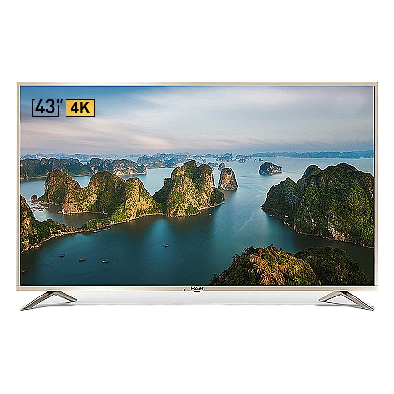 海尔(Haier)电视机43英寸 LE43AL88A81智能 语音遥控 家联网 液晶平板电视 金色
