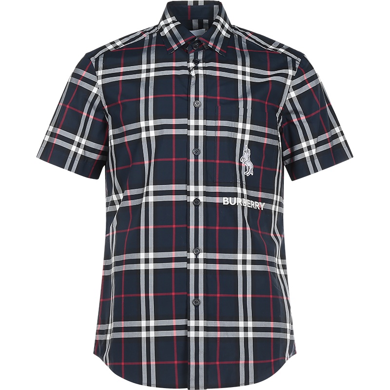 BURBERRY 博柏利 男款 棉质短袖衬衫 80322501