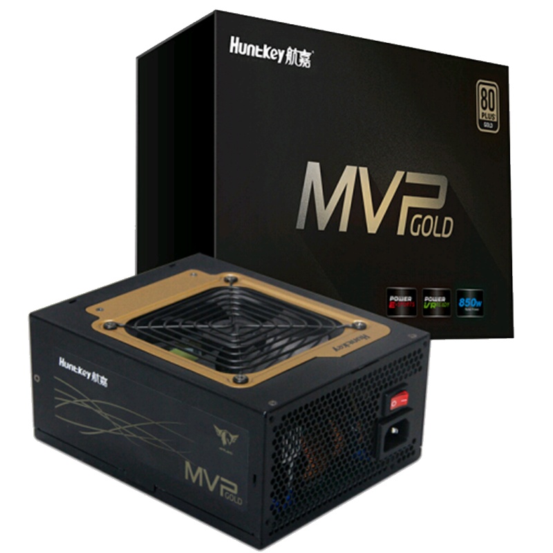 航嘉(Huntkey) 金牌850WMVP K850X电源(80PLUS金牌全模/全电压/风扇启停/三卡RTX2080)