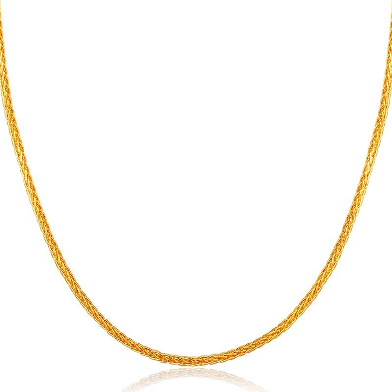 金一 足金999圆肖邦男女通用款黄金项链时尚简约送礼(计价) AAC004